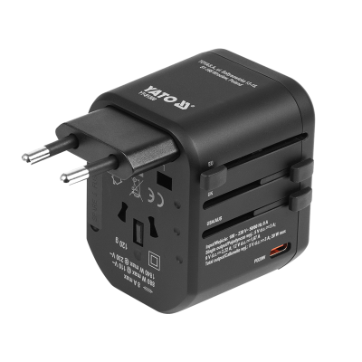 Cestovní adaptér Yato (150 zemí)