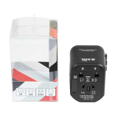 Cestovní adaptér Yato (150 zemí)