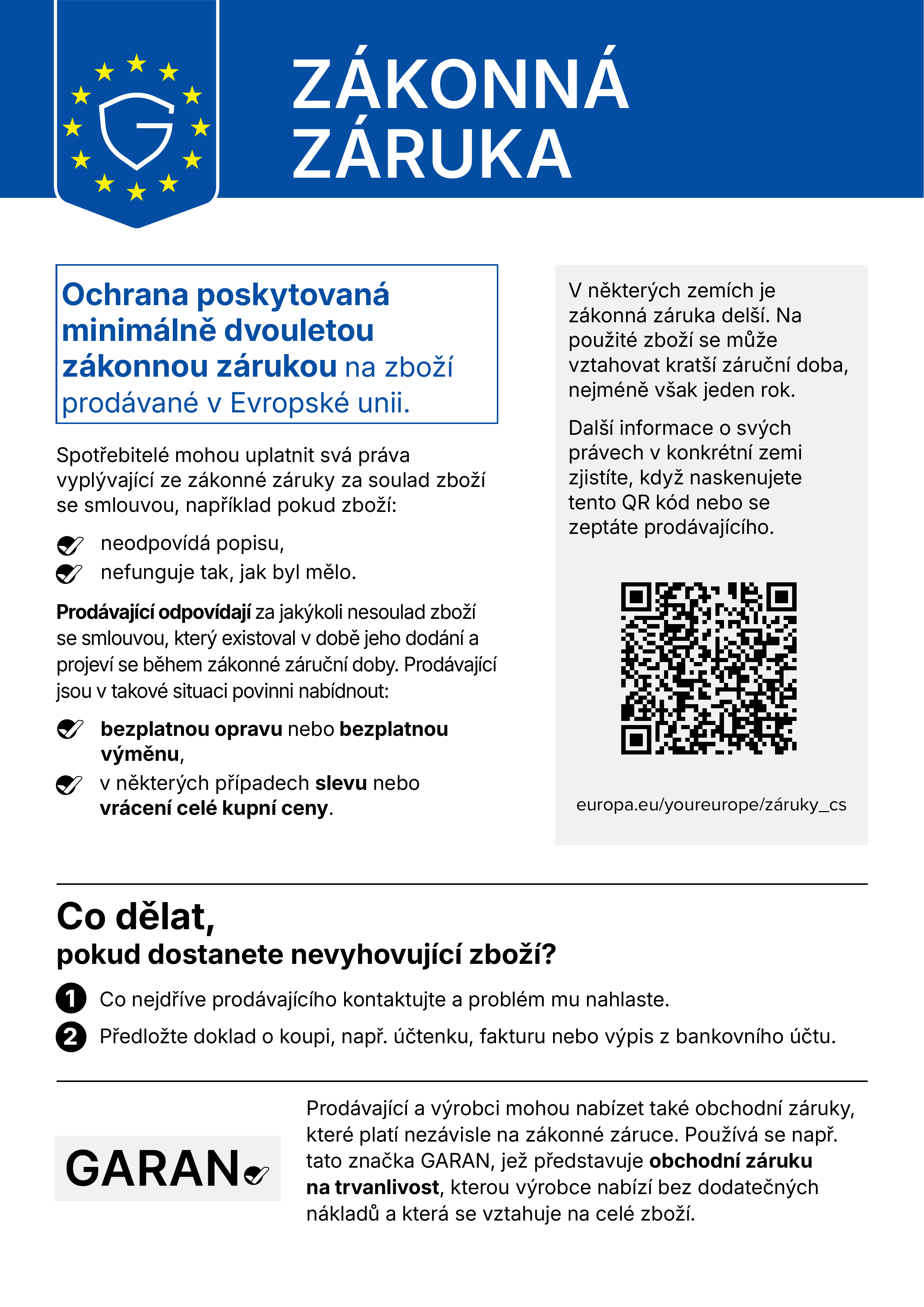 Vaše zákonná práva